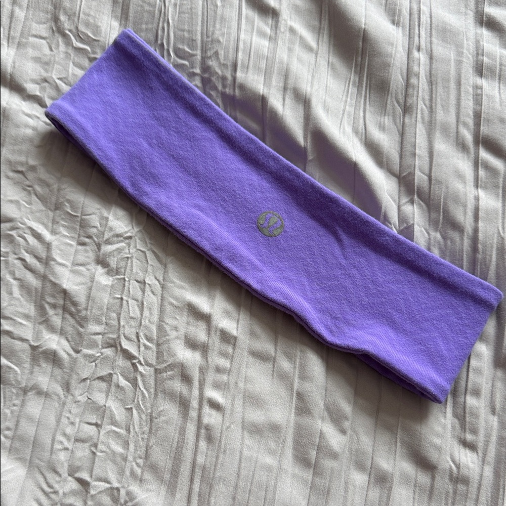 Vibrant Purple Headband with Logo